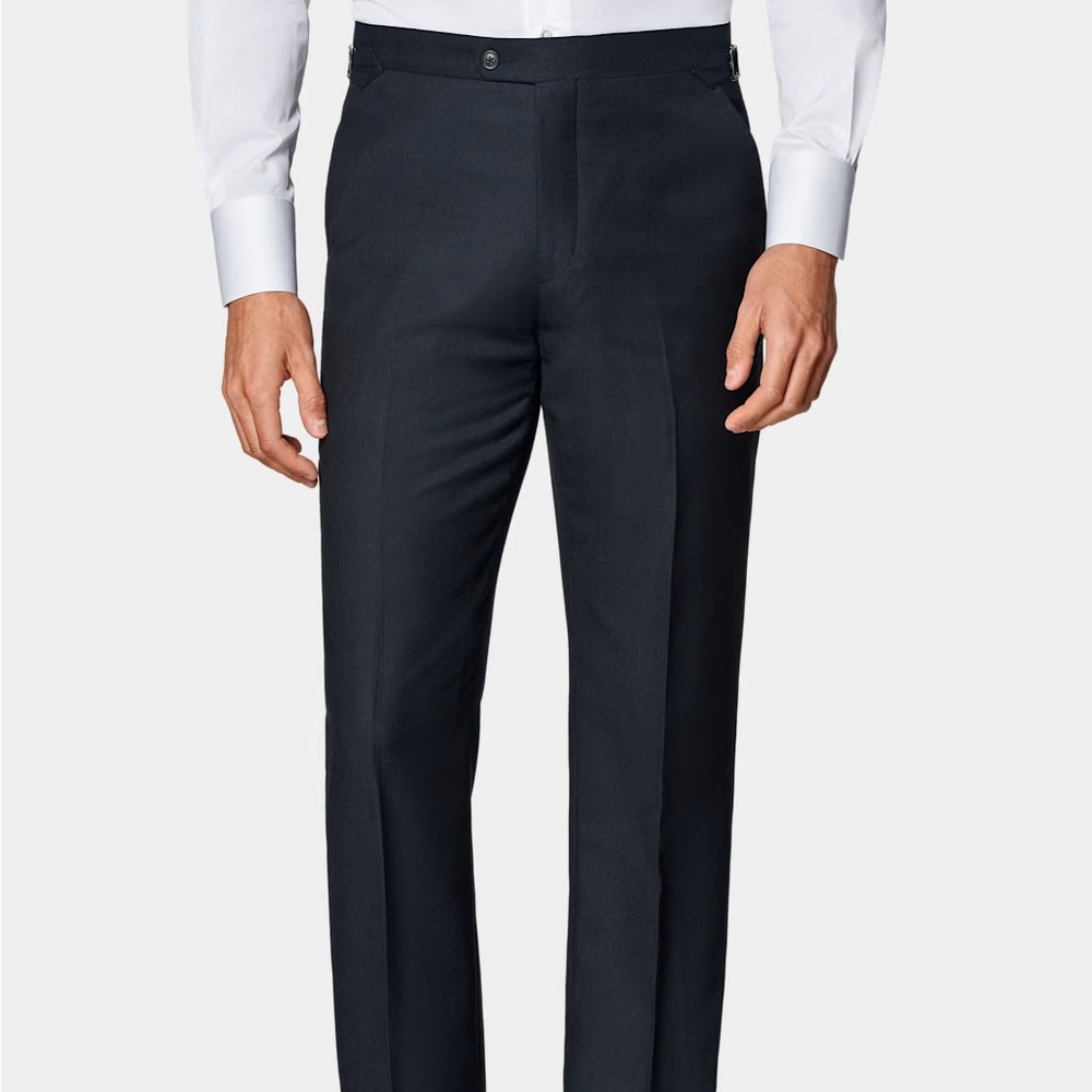 Suitsupply Navy Bird's Eye Brescia Suit Trousers